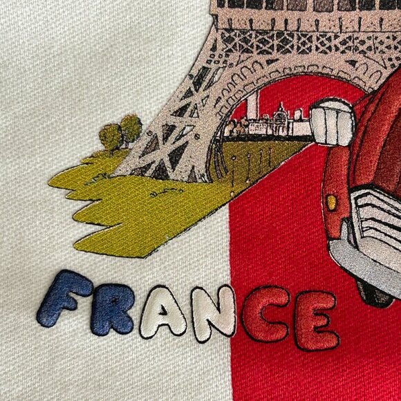 Mario Boni Paris France Kids Chef Bib Apron Retro Eiffel Tower Animal Made Italy - Picture 5 of 13